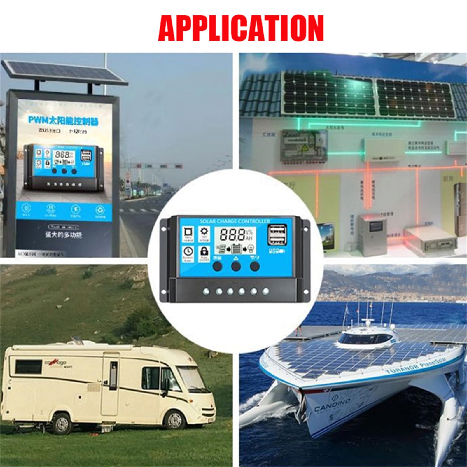 Solarsystem 4 kWh – Panel, 18 W, 12 V, 30 A Controller und integrierter Wechselrichter | Solarenergie-Set mit Multimedia-Player, perfekt für Camping, Reisen im Freien und mobile Anwendungen