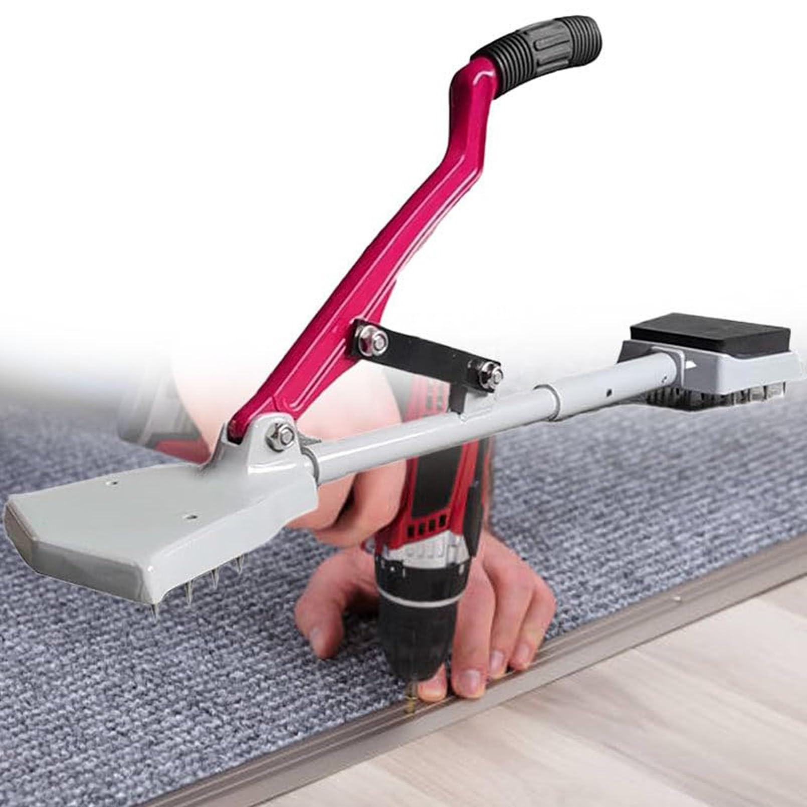 RQLSSSLMXJ Professional Carpet Stretcher Tool for Installation and Wrinkle Removal with Adjustable Tension and Ergonomic Handle