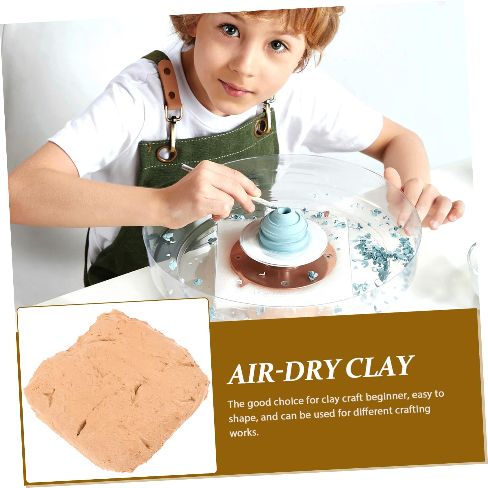 Arcilla de Modelar para Manualidades, 6 Piezas, Beige, 200 G | Secado al Aire, Abs, para Bricolaje y Artesanía, Adecuado para Principiantes en Modelado