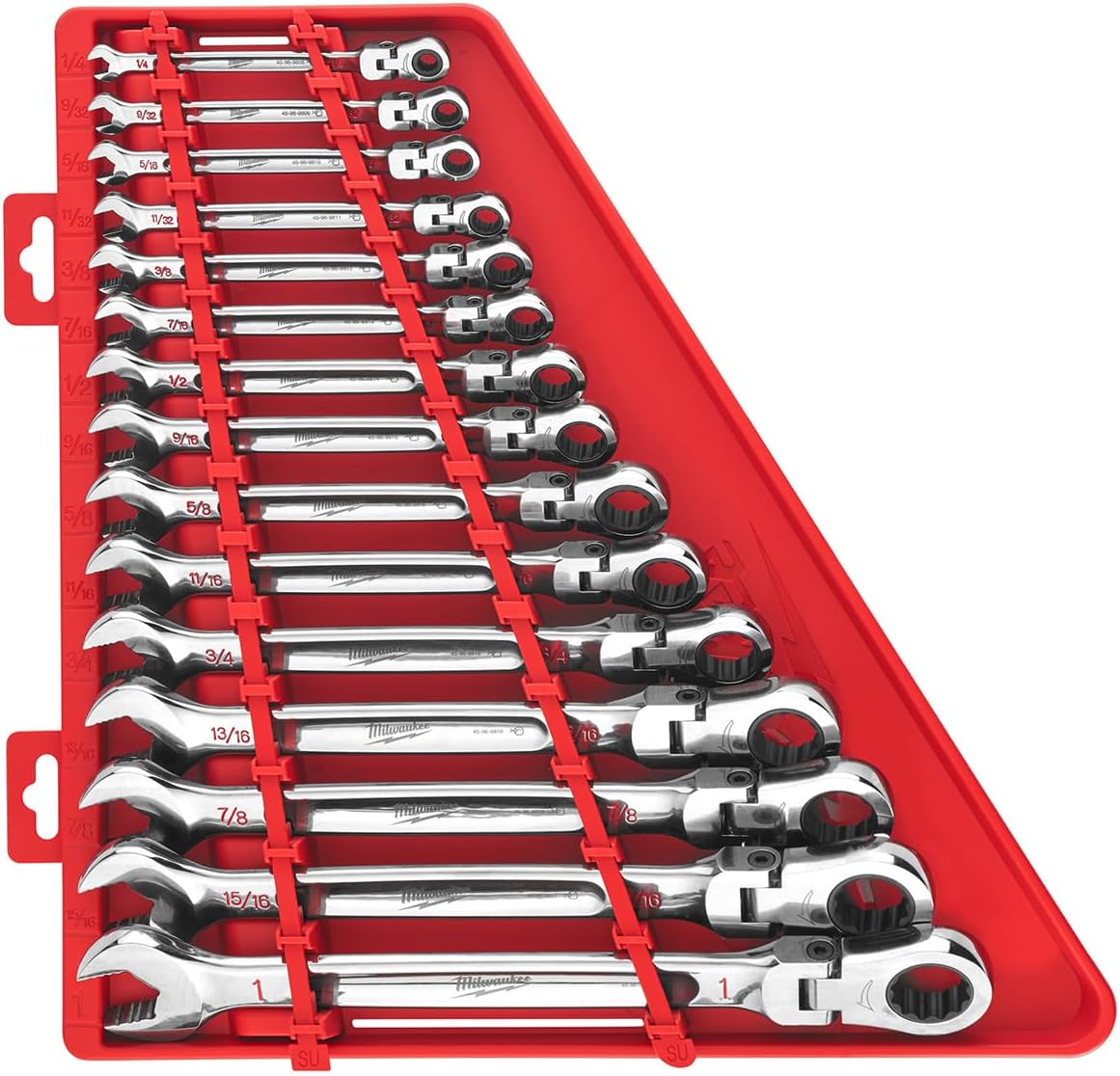 15 Piece SAE Flex Head Wrench Set
