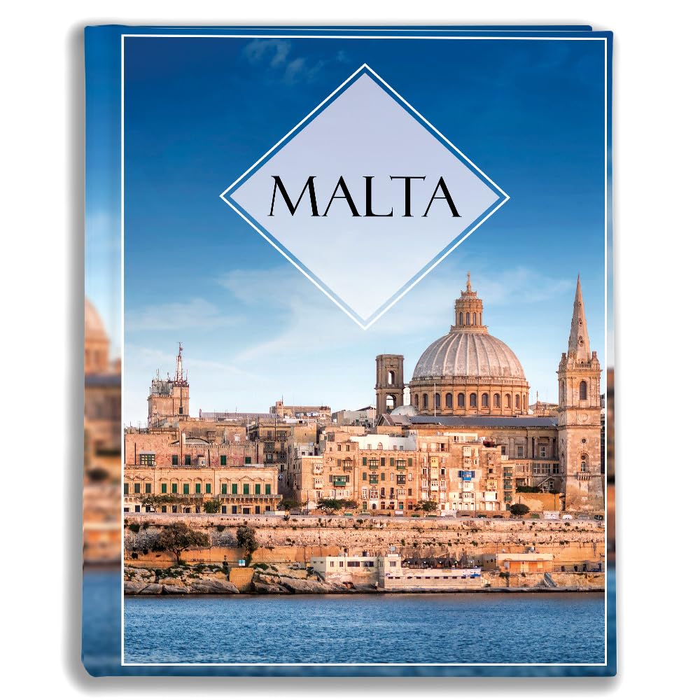Urlaubsfotoalbum 15x21: Malta, Fototasche für Fotos, Taschen-Fotohalter für lose Blätter, Urlaub Malta, Handgemachte Fotoalbum
