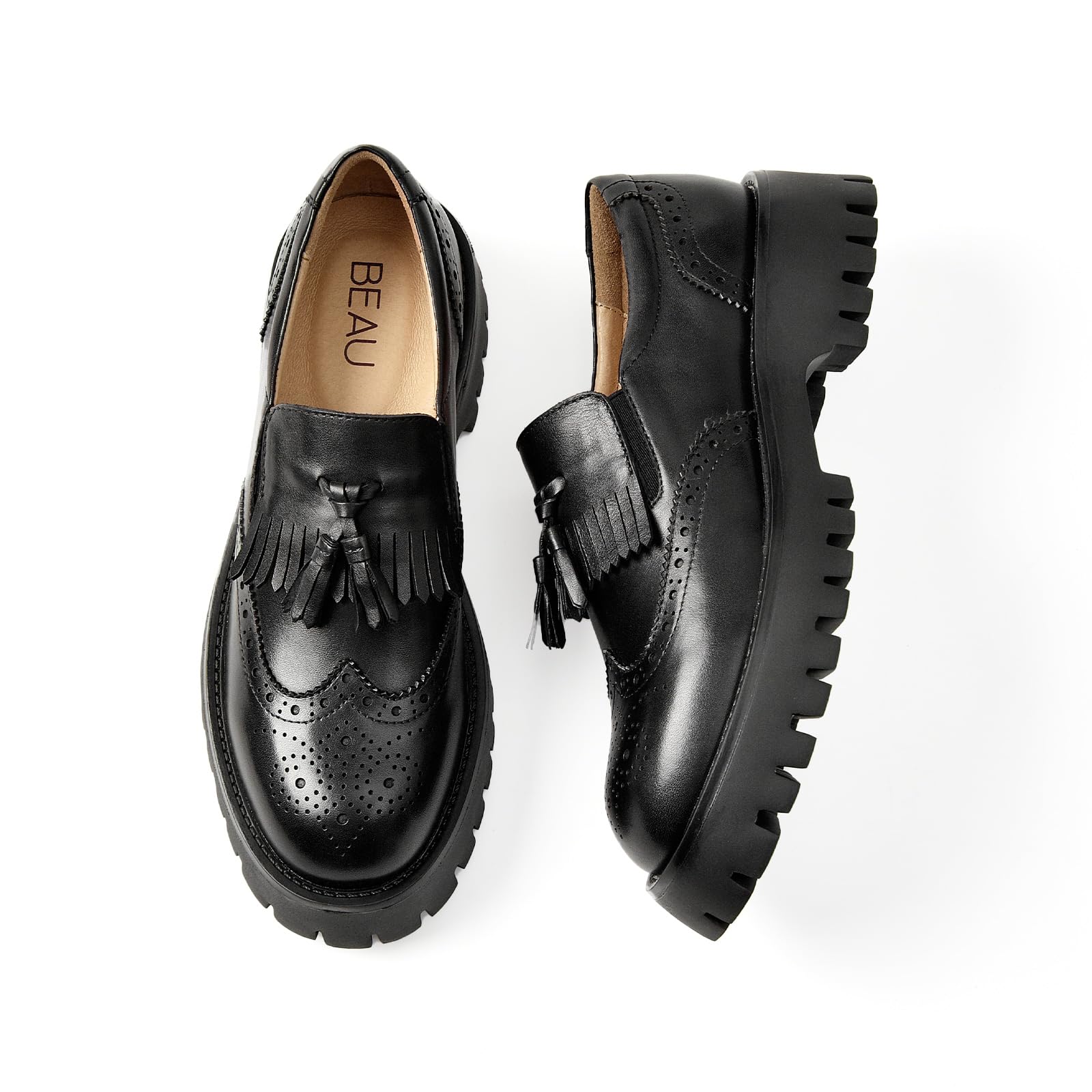 BEAU TODAY Chunky Loafers for Women