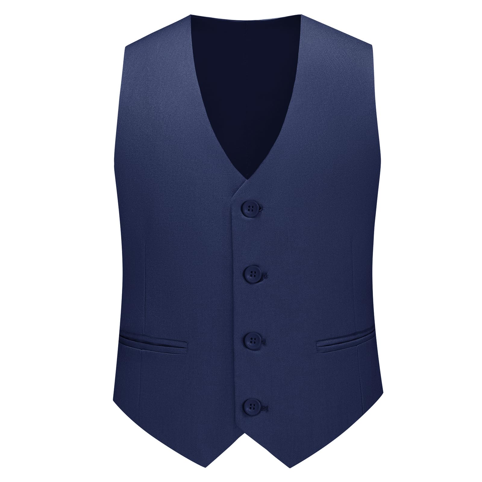 Jungen 3-teiliger Slim Fit Anzug Kinderoutfit Sakko Weste und Hose | Tailliertes formelles Kinderoutfit als Pageboy-Kleidung für Hochzeit, Taufe, Konfirmation und weitere besondere Anlässe
