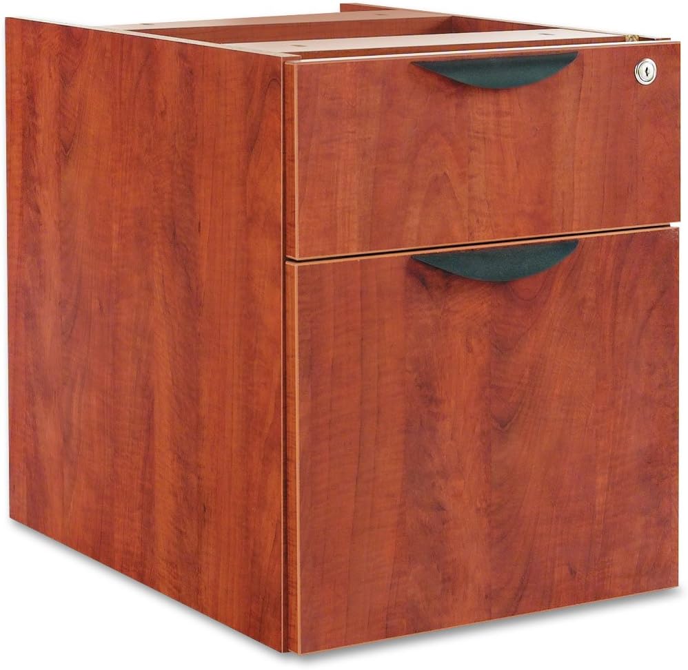 Valencia Series 3/4 Box/File Pedestal, 15-5/8w x 21-1/2d x 19-1/4h, Mahogany