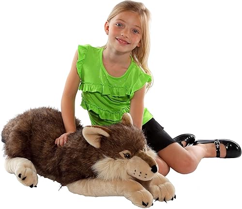 Miniatura 8 de Lobo de peluche Cuddlekins Wolf 30 pulgadas