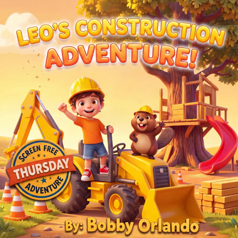Leo's Construction Adventure: Screen Free Thursday: A Bedtime Story About Imagination and Teamwork (Ages 3-7) (Leo's Adventures)