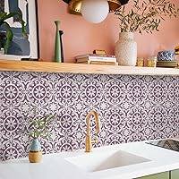 Vista 63 de Alwayspon Adhesivos de transferencia de azulejos de vinilo esmerilado para despegar y pegar, calcomanías autoadhesivas para azulejos de pared