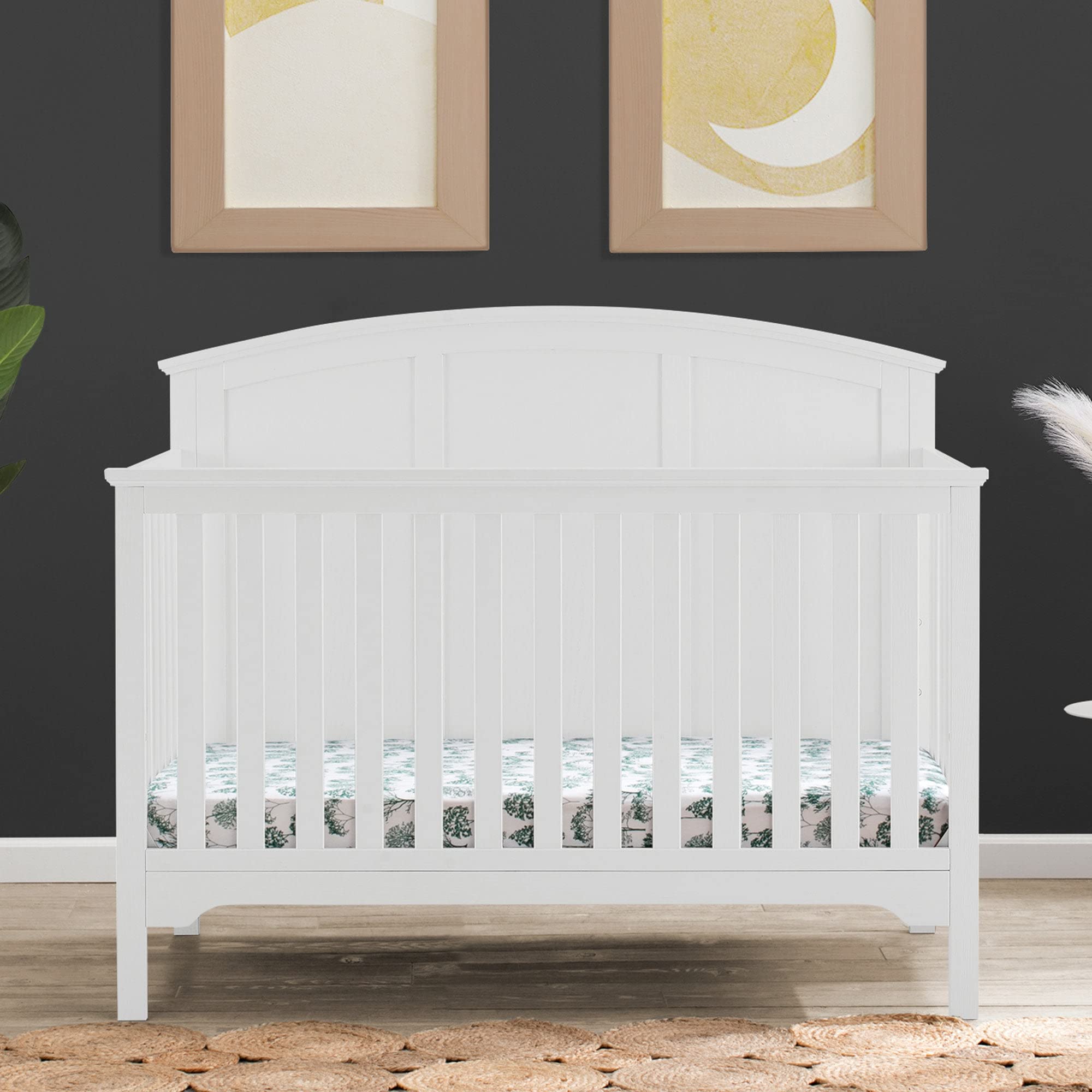 Delta Children Sweet Beginnings Curve Top 6-in-1 Convertible Crib Model