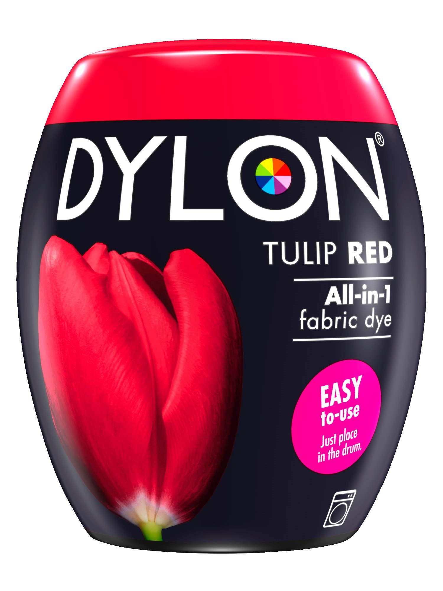 New Dylon - Tinte para máquina (350 g, 3 unidades), color rojo