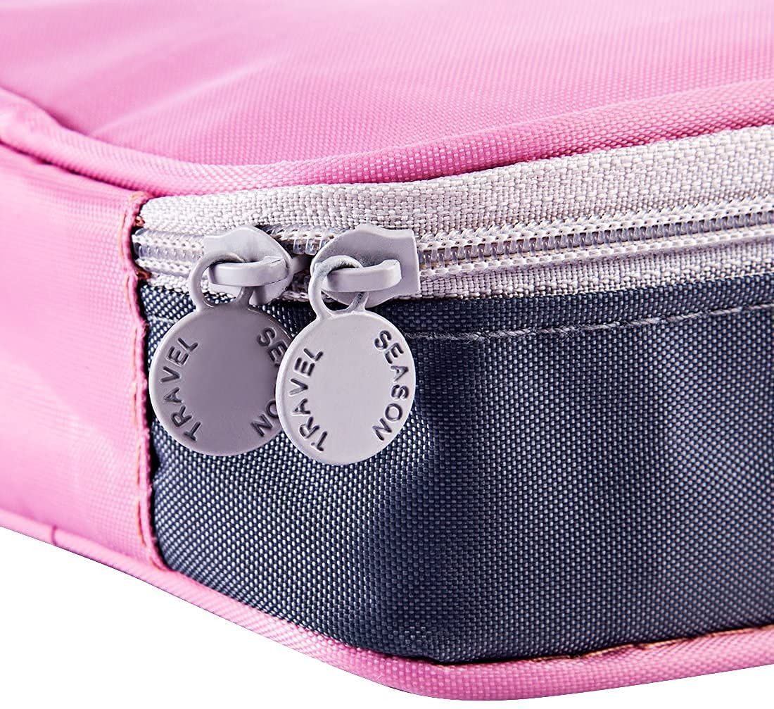 Medizintasche, Erste-Hilfe-Set-Tasche, tragbar, wasserdicht, medizinische Tasche für Zuhause, Auto, Outdoor, Notfalltasche, 13 x 10 x 4 cm (5,12 x 3,94 x 1,57 Zoll) (Rosa)