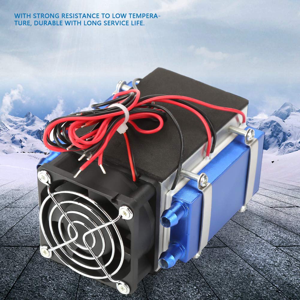 KIMISS Mini Condizionatore d'Aria DC 12V 6 Chip Semiconduttore Macchina di Refrigerazione Dispositivo di Raffreddamento Radiatore Fai da Te Dispositivo di Raffreddamento Ad Aria di Termoelettrico