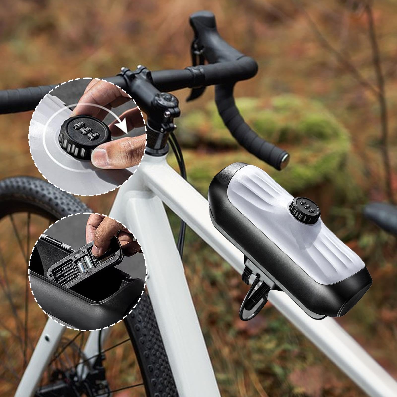 Sicherheitskasten mit Kombination – Passworthülle für 3-stelliges Fahrrad, tragbarer Sicherheits-Organizer für Schlüssel, Karten und kleine wichtige Gegenstände, langlebiges Fahrradzubehör