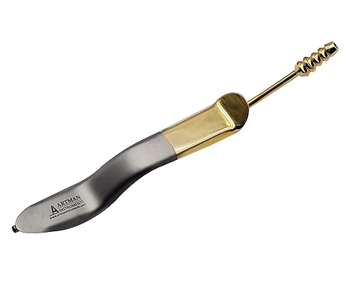 Retractor de mejillas Minnesota con succión chapado en oro, marca ARTMAN de Wise Linkers