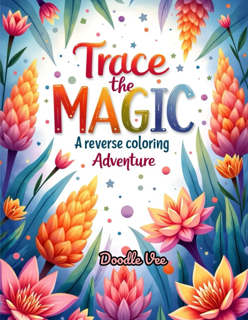 Trace the Magic A Reverse Coloring Adventure: A Reverse Coloring Book for Teens, Adults, and Seniors | Add Lines to Dreamy Abstract Art | Mindfulness, Creativity, and Stress Relief Through Tracing