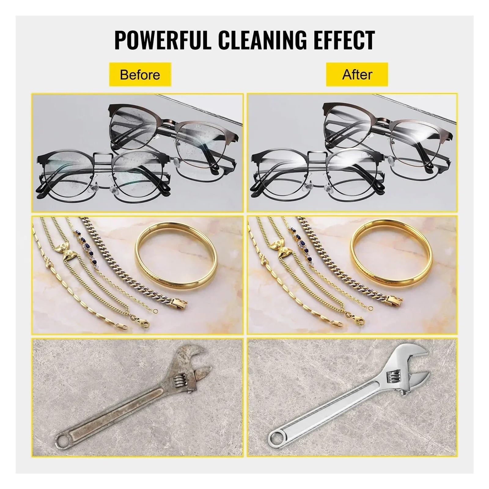 Limpiador Ultrasónico con Temporizador Digital, 2L, 3L, 6L, 10L, 15L, 22L, 30L, De Acero Inoxidable, para Baño, Joyería, Gafas Y Relojes. Limpieza Eficiente.，10L