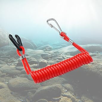 Boat Kill Switch Lanyard Tether Replacement | Compatible with Yamaha Outboard, Compatible with Mercury, Compatible with Tohatsu Engine, Jet Ski Stop Cord Lanyards