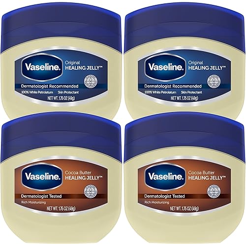 Vaseline Blue Seal Series paquete variado de 4 manteca de cacao vitamina E aloe fresco original Vaseline Blue Seal Series paquete variado de 4 manteca de cacao vitamina E aloe fresco original
