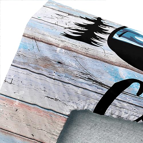 Miniatura 7 de HOSIMA Happy Camping Decor - Sábana bajera ajustable tamaño Queen, ropa de cama de camuflaje para niños, adolescentes, niñas, niños, decoración de