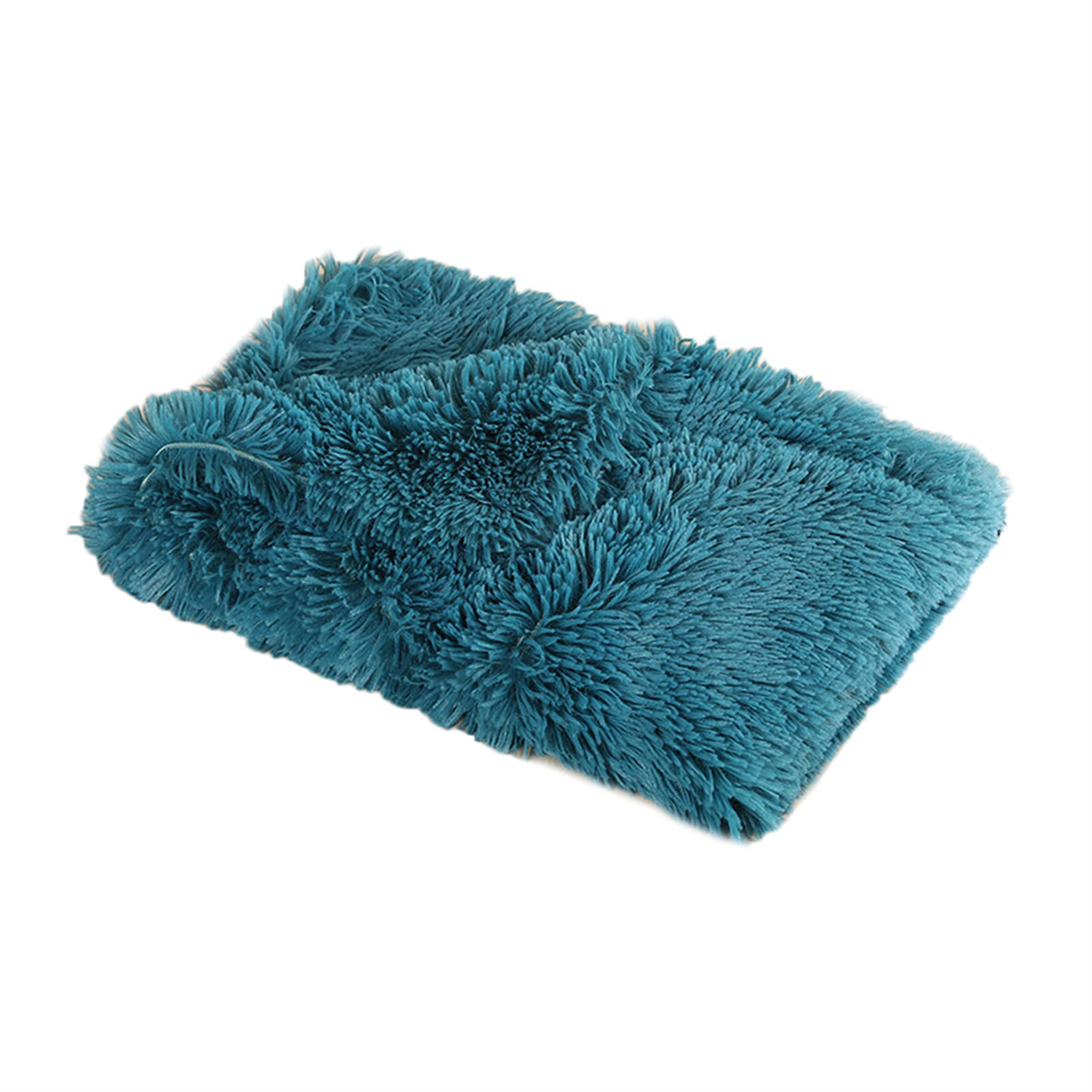 Ysljw Teal Pet Blanket, Fluffy Soft Plush Dog Cat Blanket Puppy Throw Cover Pet Mat Couch Seat Cover (78X54cm,)