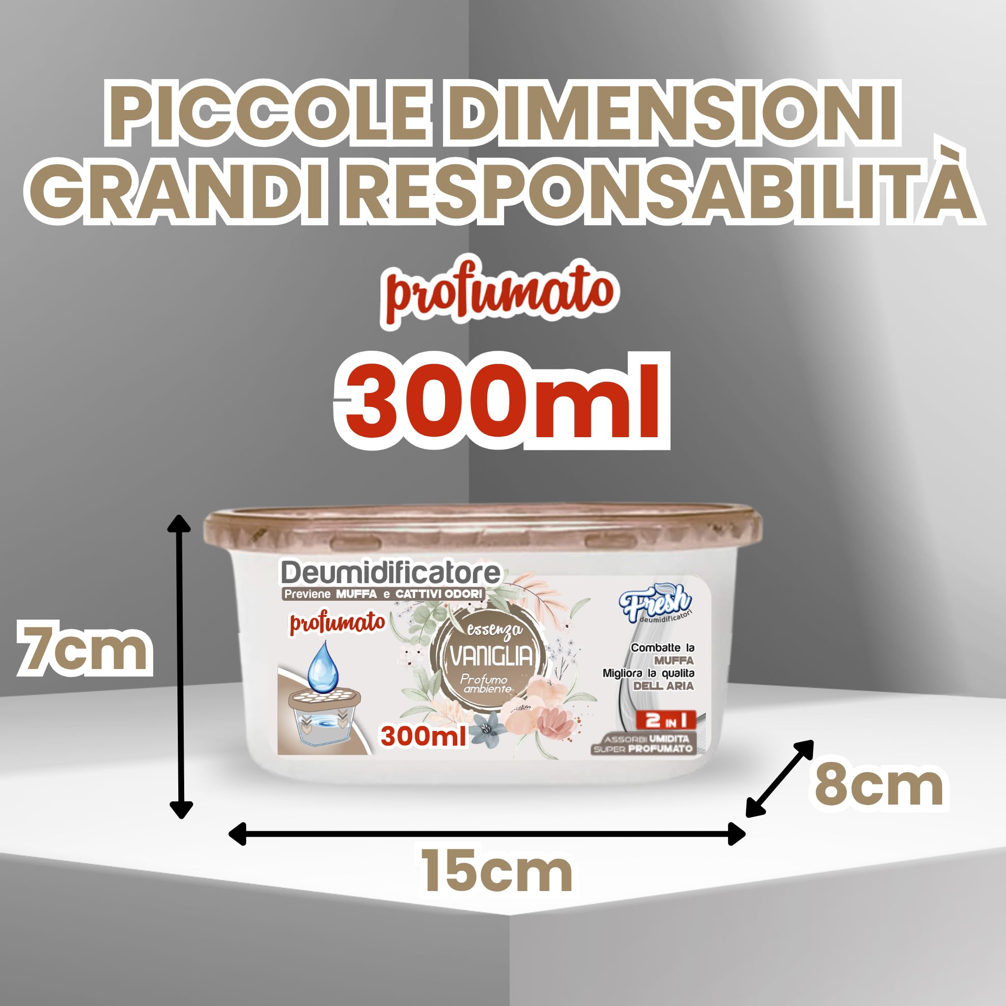 Deumidificatore Sospeso Con Profumo Lavanda - Assorbe Umidità Fino A 500ml - Per Armadi, Cantine, Bagni E Camper - Foto 8