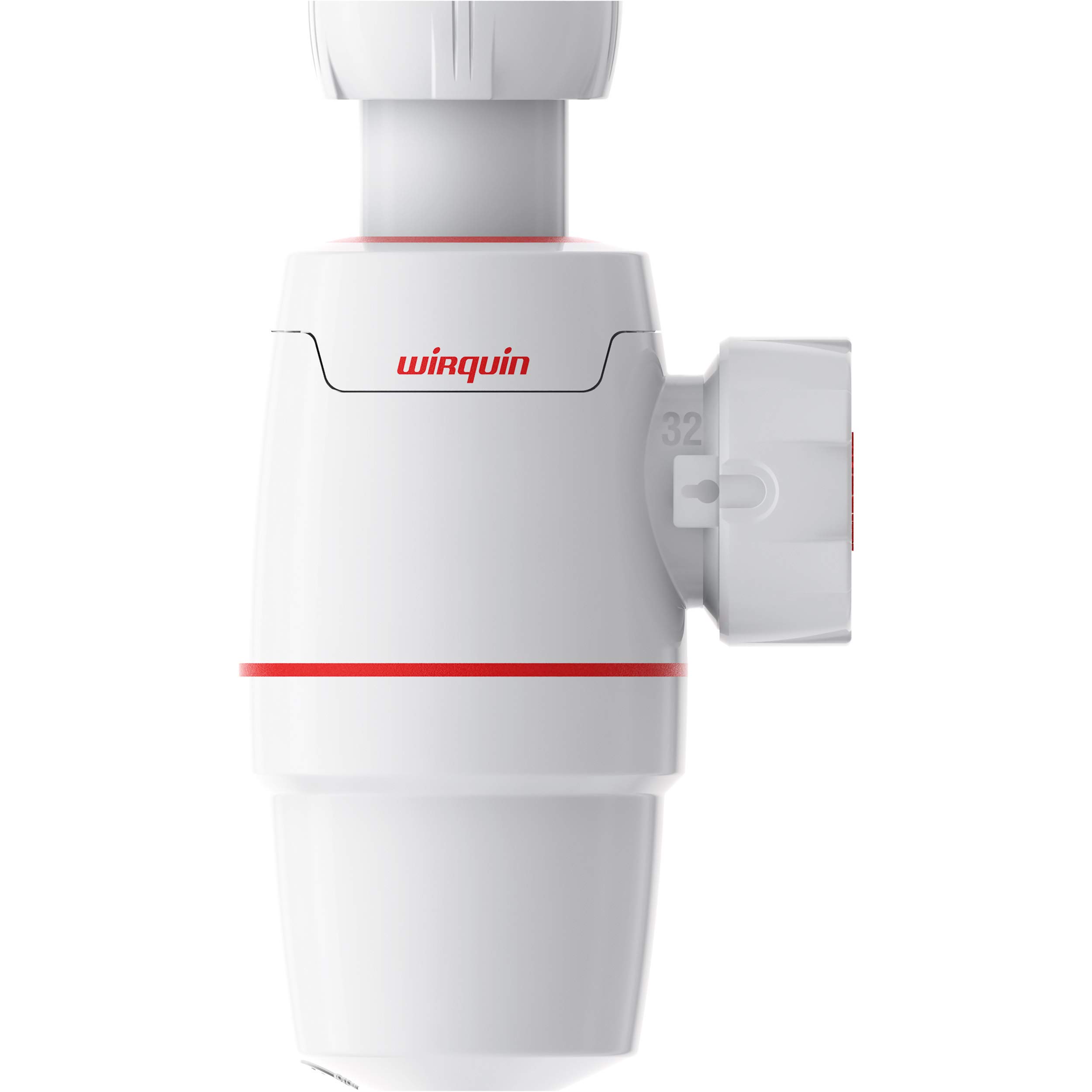 Wirquin Siphon lavabo Néo blanc Ø32 réglable compact