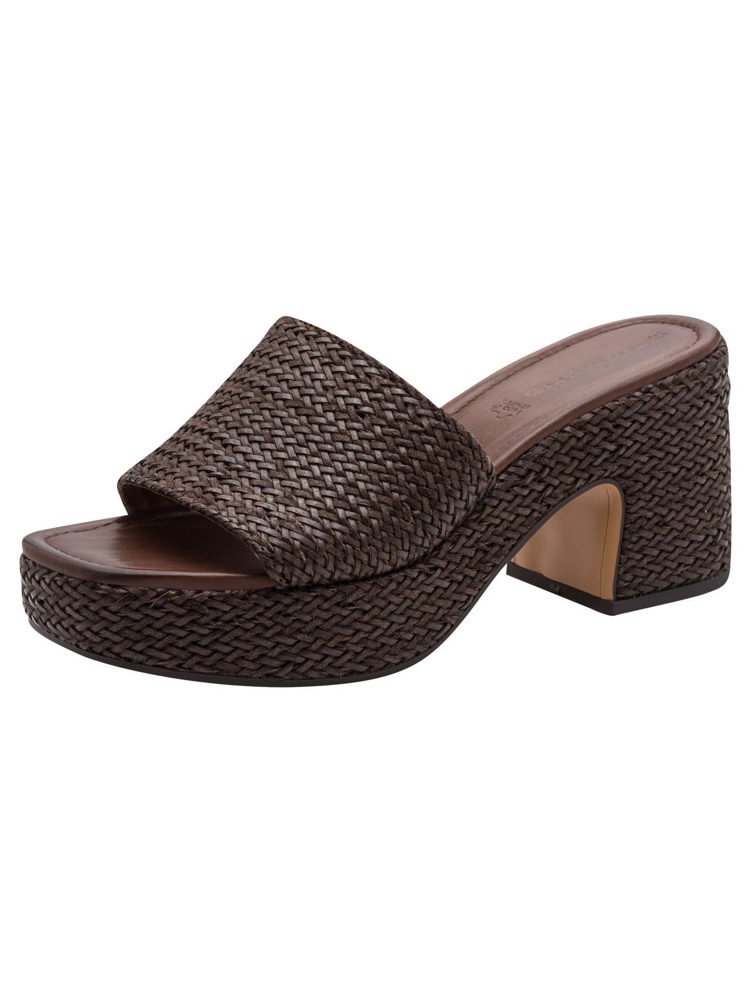 Tamaris Women's platform mule brown 5 UK