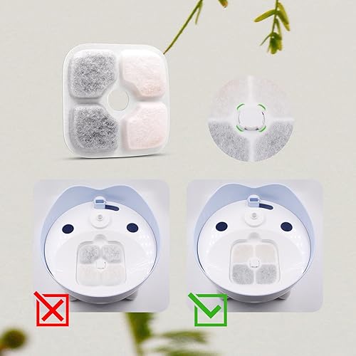 Miniatura 3 de Reemplazo de filtros de fuente para mascotas compatibles con fuente de agua para gatos, filtros de resina de intercambio iónico de carbono (16)