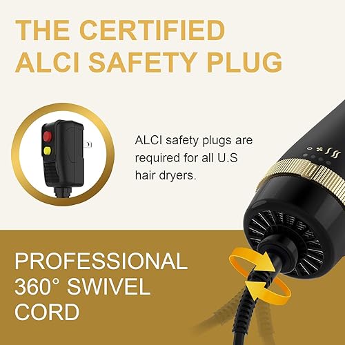 Miniatura 2 de Cepillo para secador de pelo cepillo para secadora de pelo en uno secadora de pelo y modelador cepillo profesional 4 en 1 cepillo de aire caliente 4