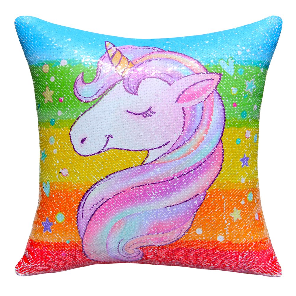 magical unicorn color me pillow