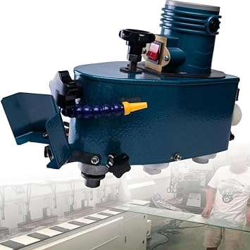 Electric Glass Edging Machine Edge Glass Grinding Machine 8000r/Min Glass Edger w/Bd Polishing Wheel Straight Round Bevel Edge Grinder Polishing Edge Machine