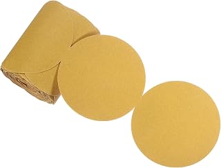 125pcs PSA Sanding Discs - [5 Inch x 100 Grit] No Hole C-Weight Self Adhesive Sticky-Back Sandpaper for Automotive Car Paint Woodworking Metal Finishing Use, Aluminum Oxide, Round