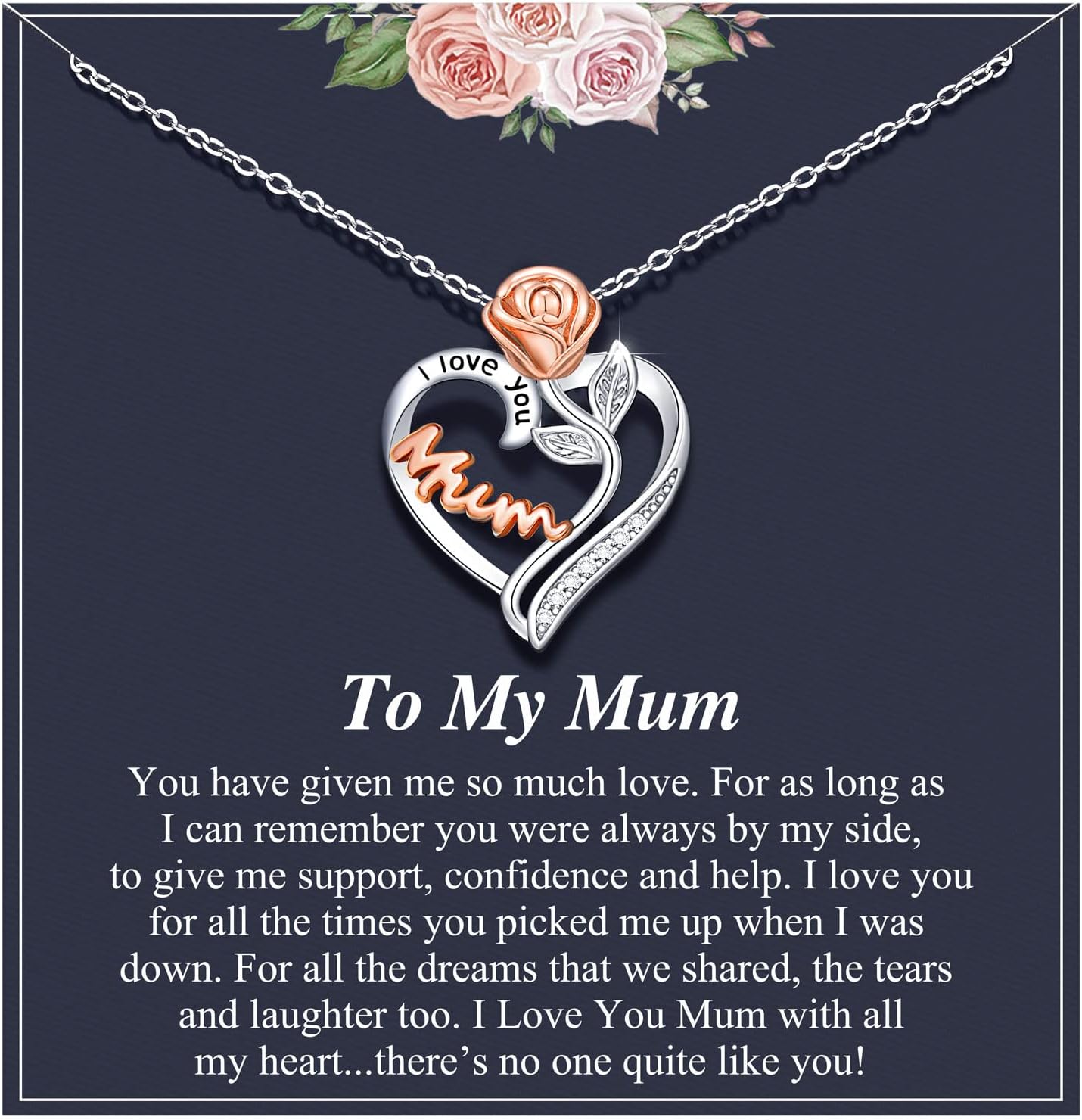 D Dongjiangjin GiftMothers Day Gifts for Mum Grandma Nana Granny Daughter Necklace Jewellery Birthday Presents