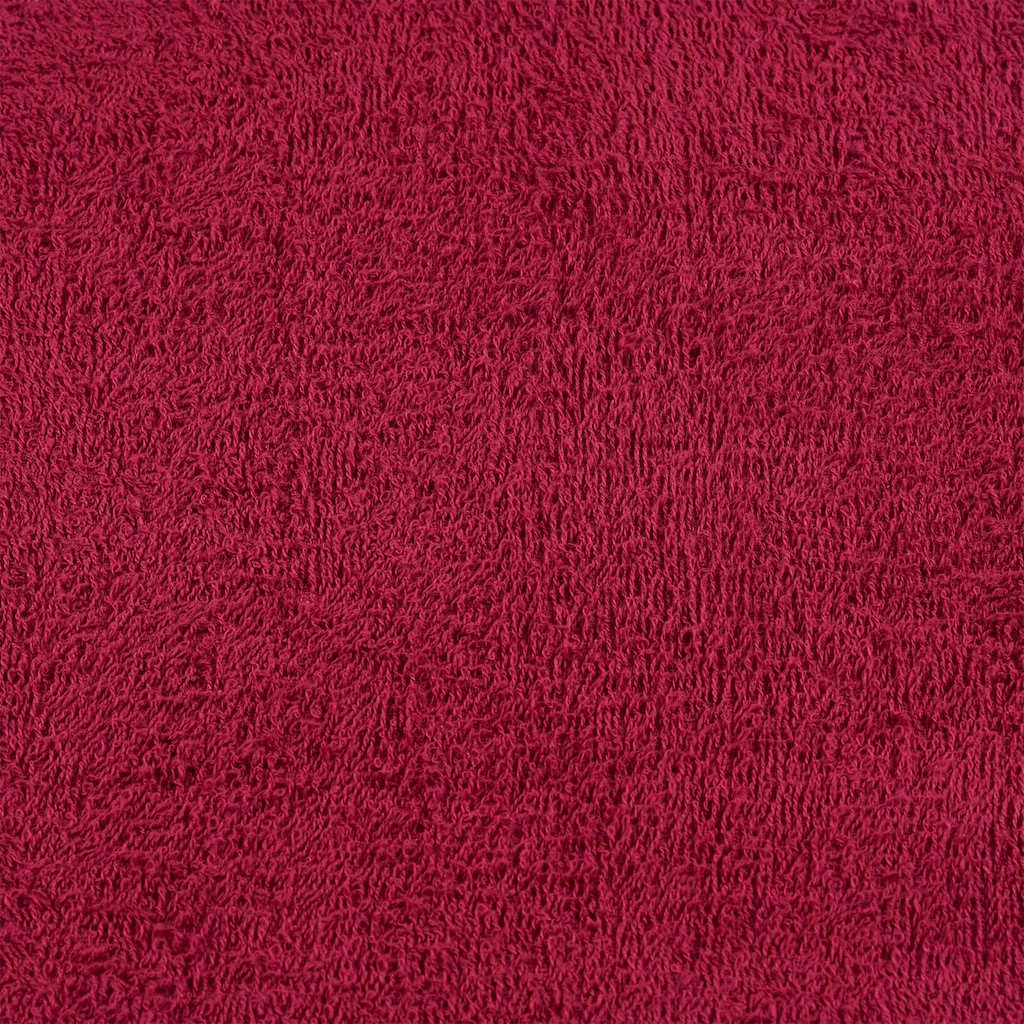 Toalla (10 unidades, 50 x 100 cm, 360 g/m²), color burdeos
