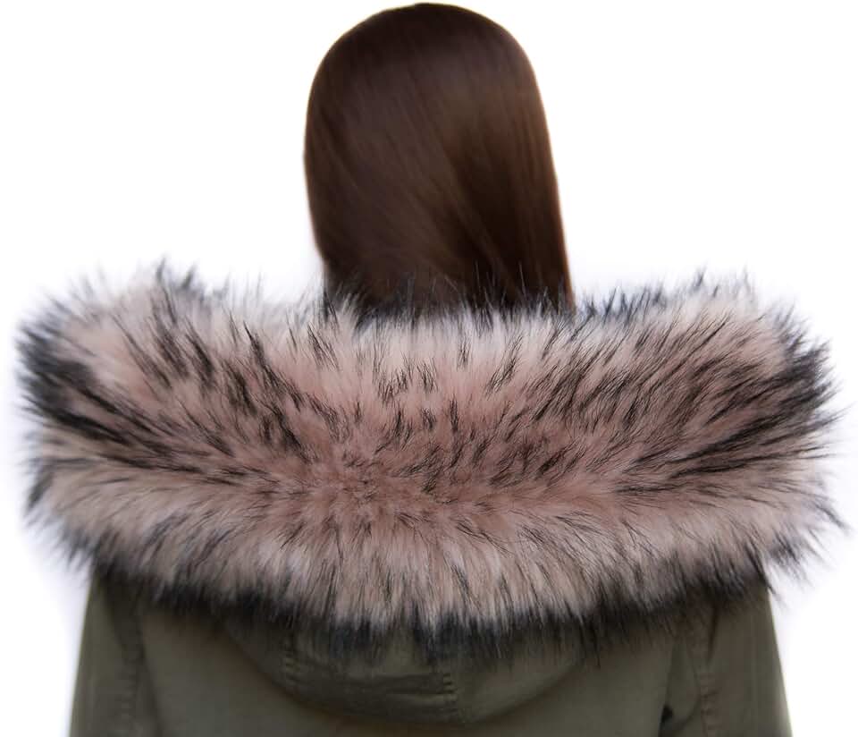 Sciarpa A Tubo In Pelliccia Sintetica Lina & Lily - Sciarpa Invernale Donna, Taglia Unica, Lavabile A Mano - Foto 4