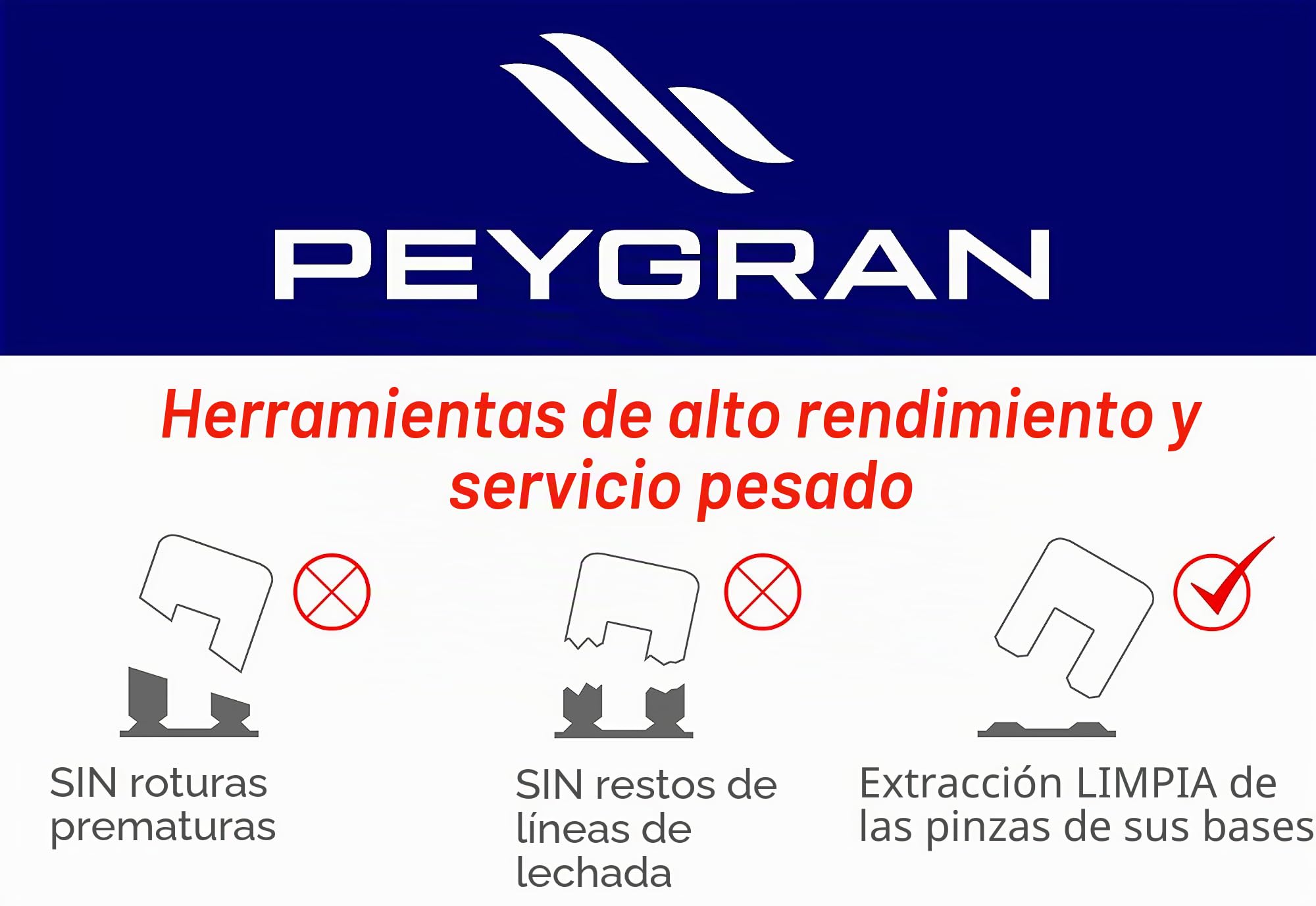 Sistema de nivelación Peygran, Clip 1mm (300 unidades)