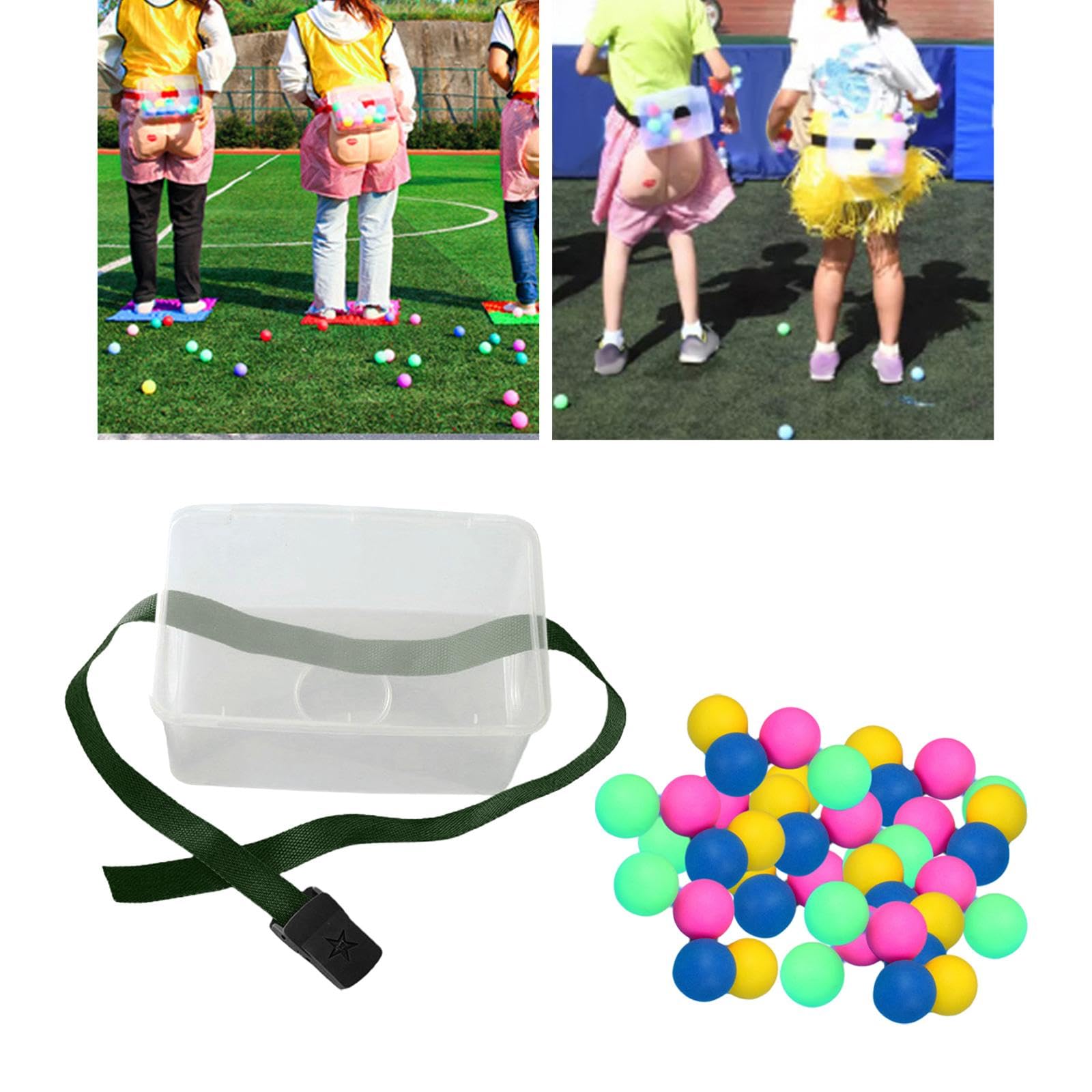 Qianly Gioco di Interazione Genitore-Figlio con Palline Oscillanti, Scosse E Divertimento Sportivo per Tutta La Famiglia, Cinturino Nero