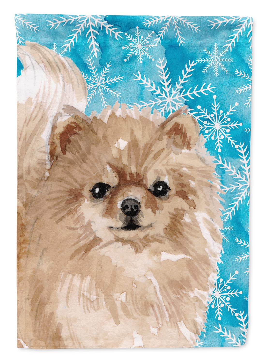 Drapeau de jardin spitz nain d'hiver Caroline's Treasures BB9460GF