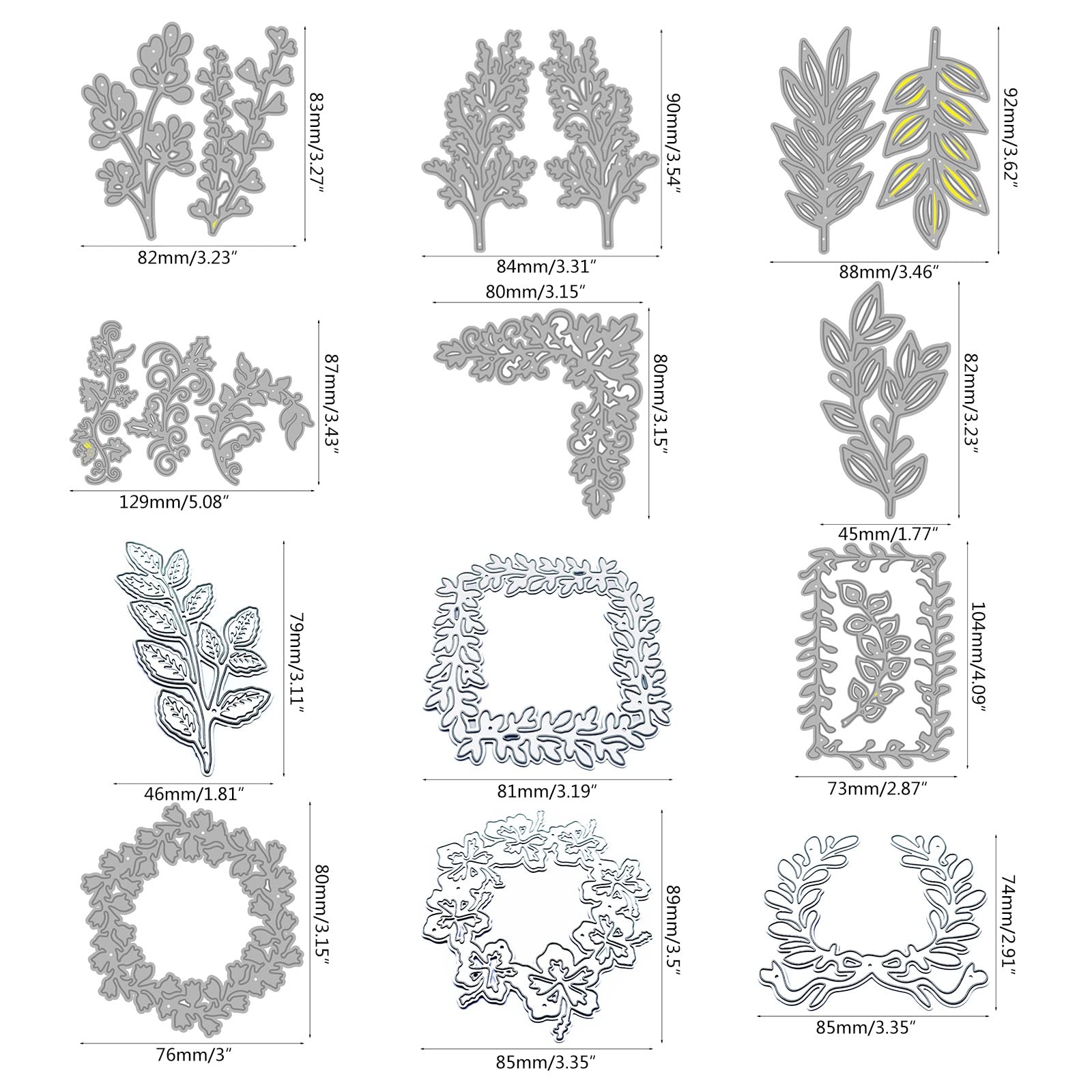 13 unids/set hojas corte muere scrapbooking tarjeta de felicitación plantilla