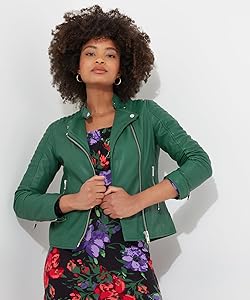 Model wearing the jacket casually