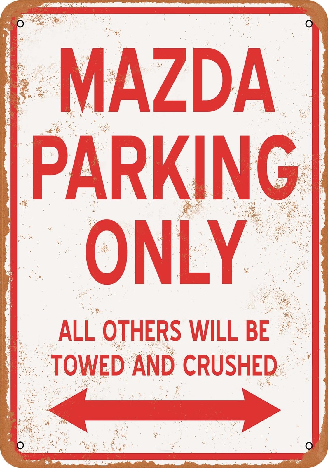 Metal Sign - MAZDA PARKING ONLY - Vintage Look home decor