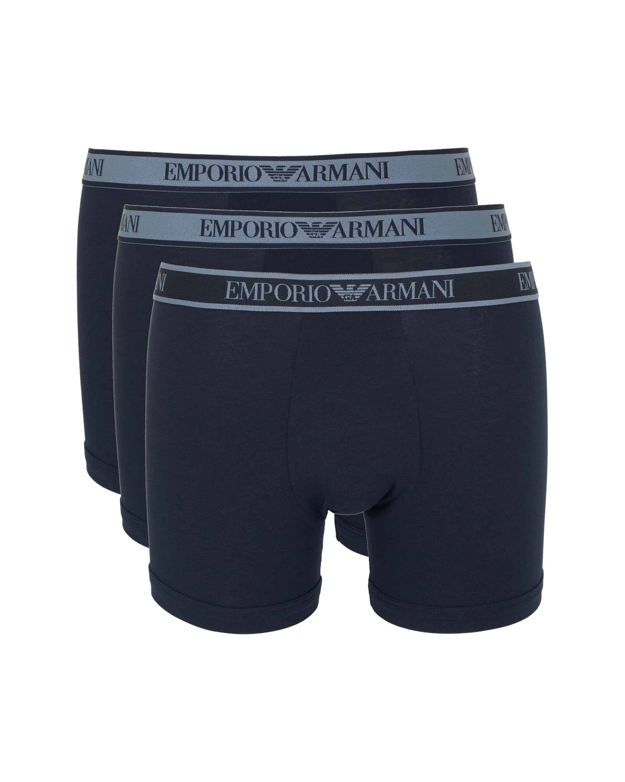 Emporio Armani Man's CORE Logoband 3-Pack Trunk Blue S