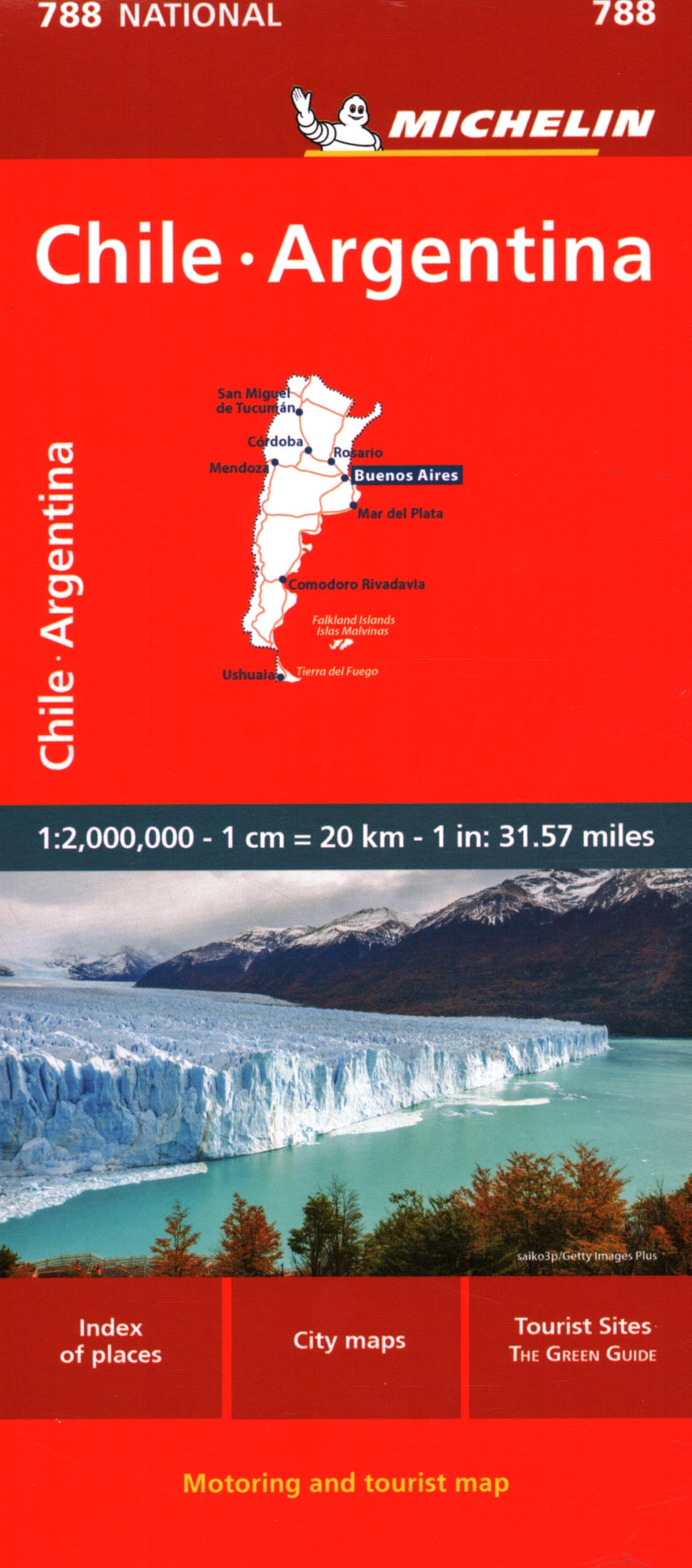 Chile Argentina - Michelin National Map 788: Map (Maps/Country Michelin)