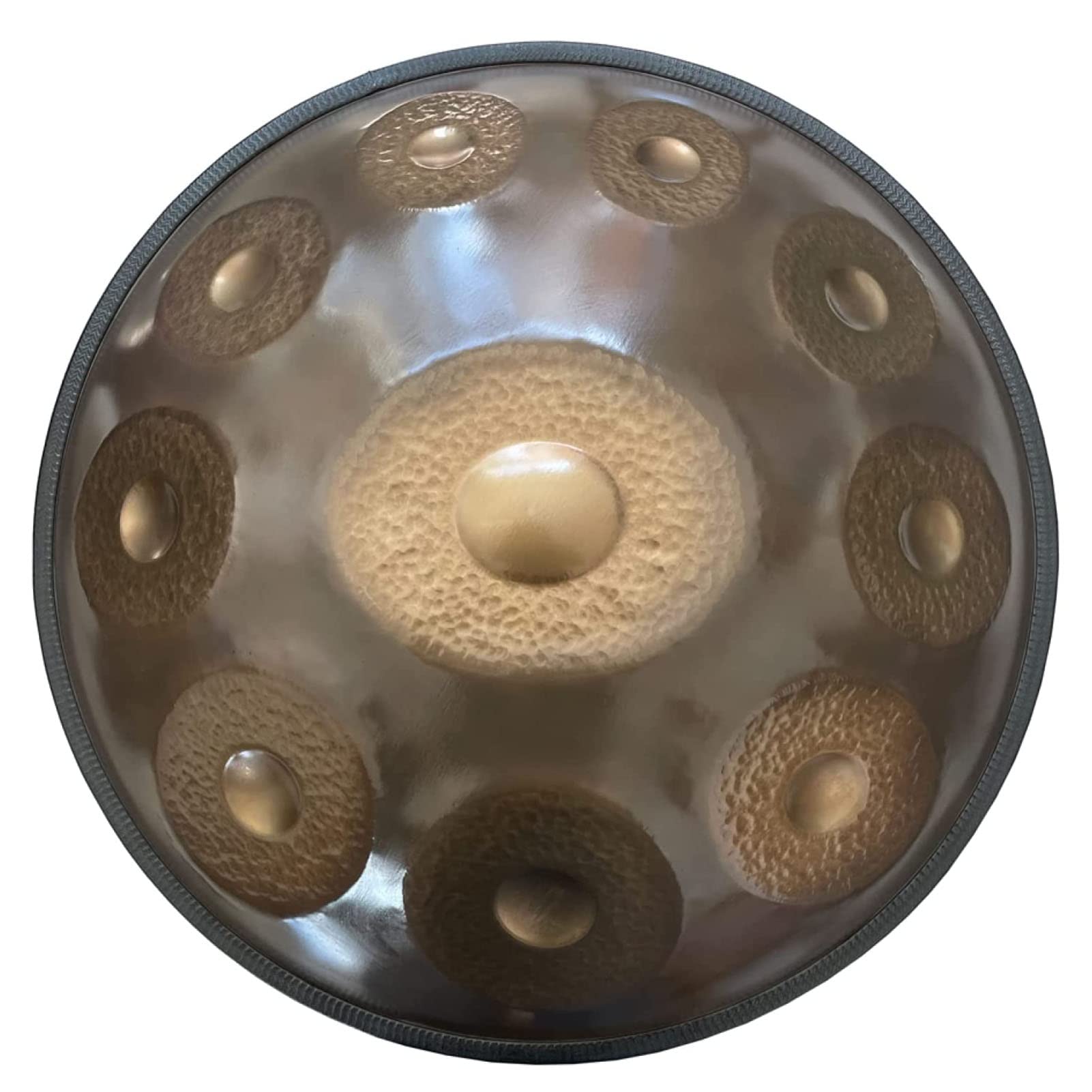 PROPFE Tambor de Lengua Handpan, Instrumento de Tambor de percusión de 22 Pulgadas, Instrumento Handpan, Tambor de Lengua de Acero, Instrumento de Tambor de percusión