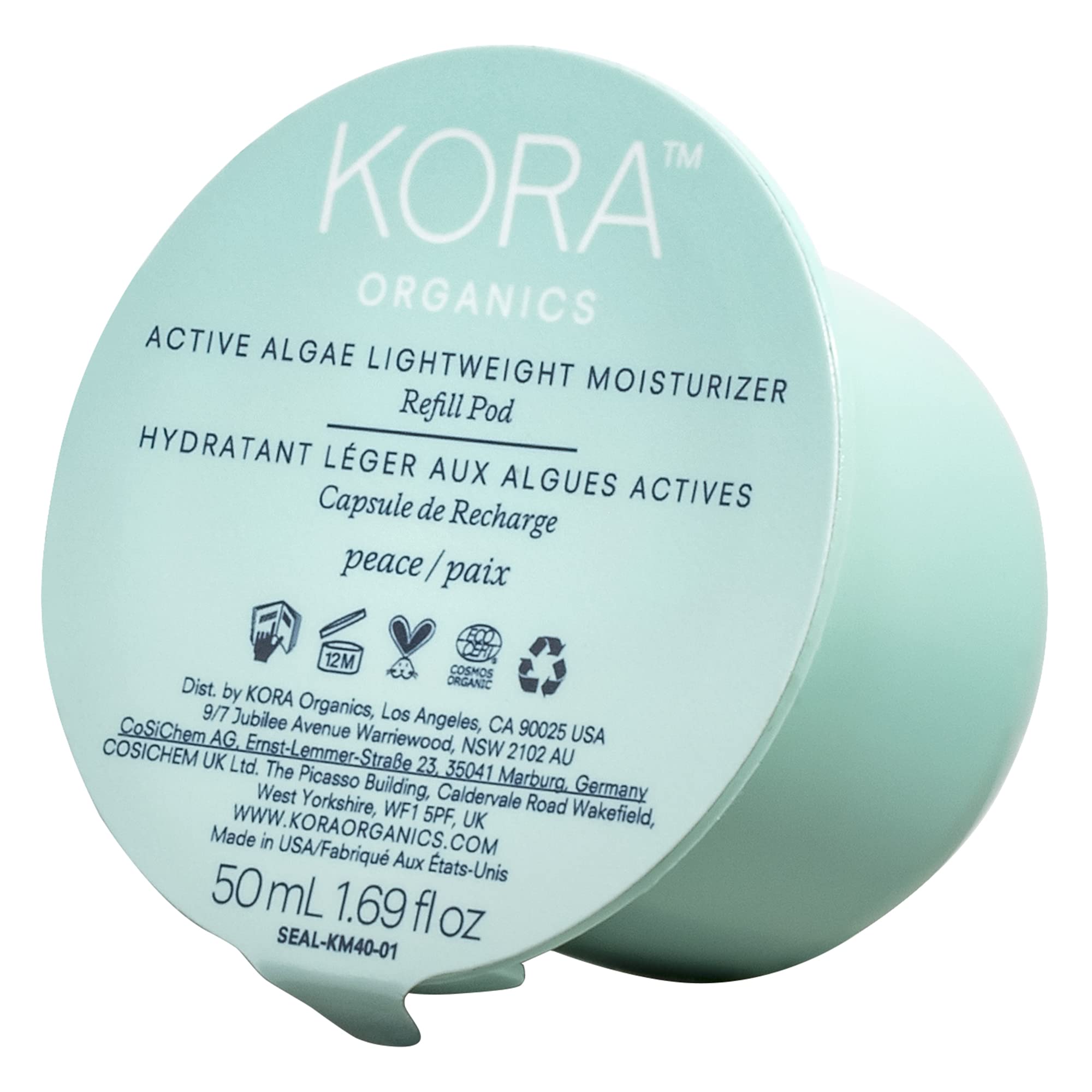 KORA Organics - Active Algae Lightweight Moisturizer Refill Pod 50 ml