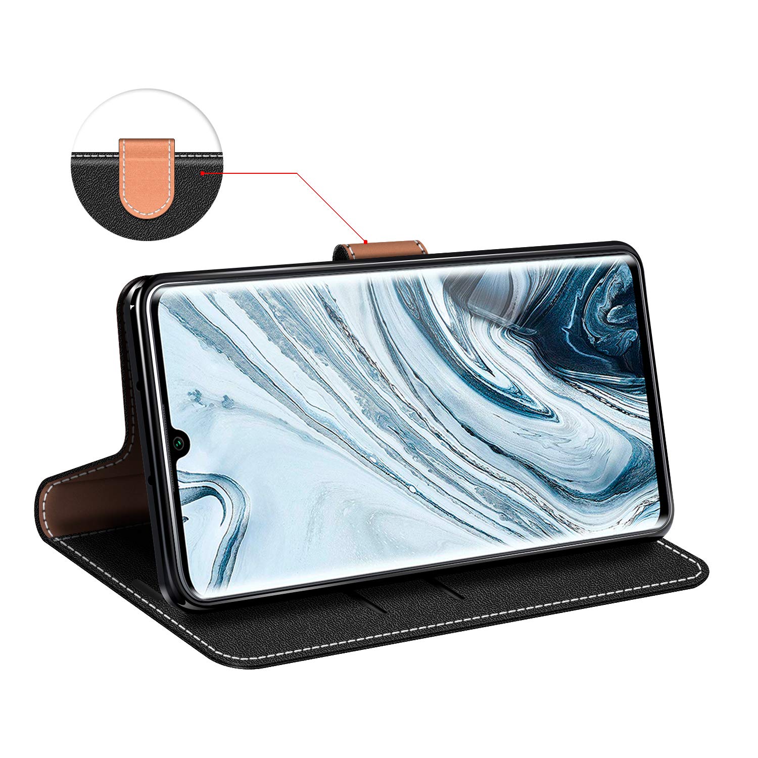 MOBESV Custodia A Libro Per Xiaomi Redmi Note 11 / 11S, Cover In Pelle Sintetica Con Chiusura Magnetica E Supporto Video, Elegante Nero - 4