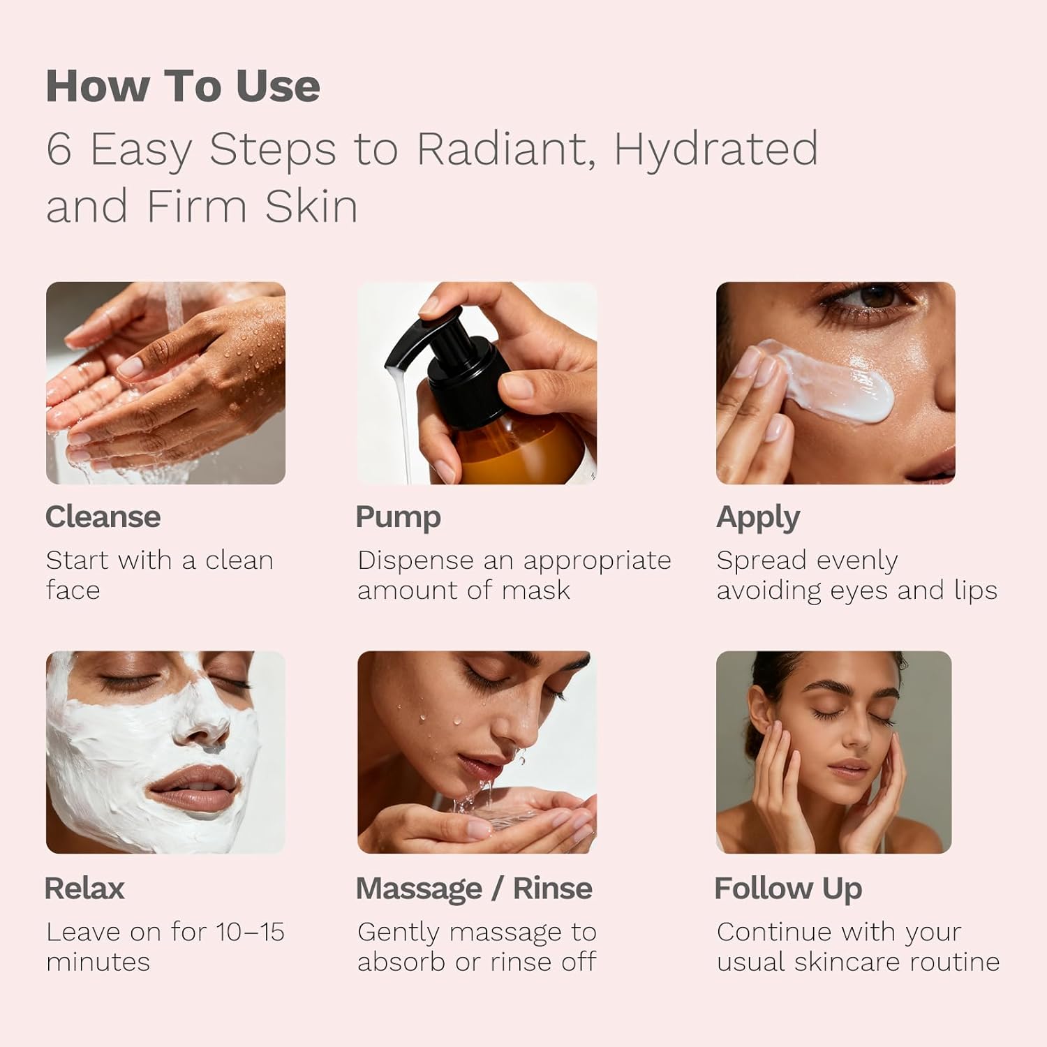 APoEM Replenish Glow Mask | face masks skincare for instant plumping, deep hydration, anti-aging & firming | smoothing fine lines, brightening & antioxidant protection | Spanish skincare, 150ml - Image 7