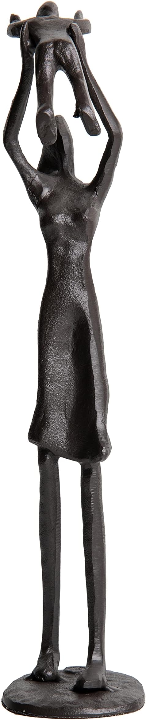DANYA BProud Parent Holding Child Contemporary Iron Sculpture Small Decorative Statue