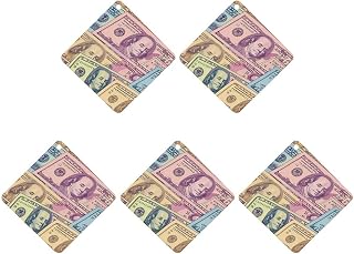 American Money Colorful Bill Dollars 5 Pcs Car Aromatherapy Tablets Air Freshener Fragrance Scented Cards Rhombus White-style