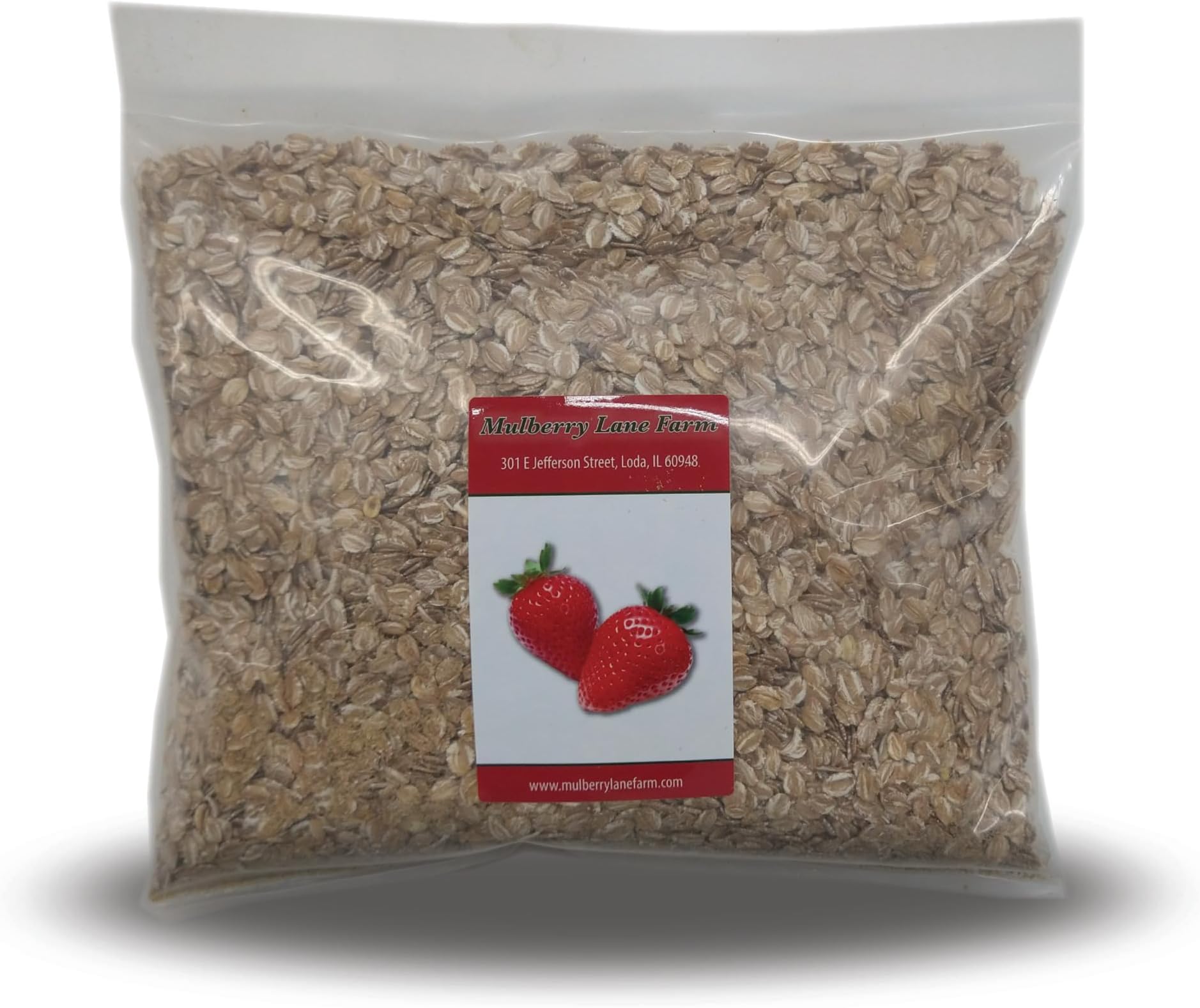 Rolled Rye Flakes 2 Pounds Non-GMO, Product of USA, Mulberry Lane Farms