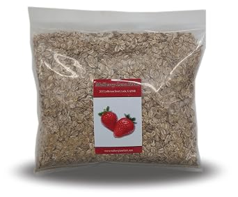 Rolled Rye Flakes 2 Pounds Non-GMO, Product of USA, Mulberry Lane Farms